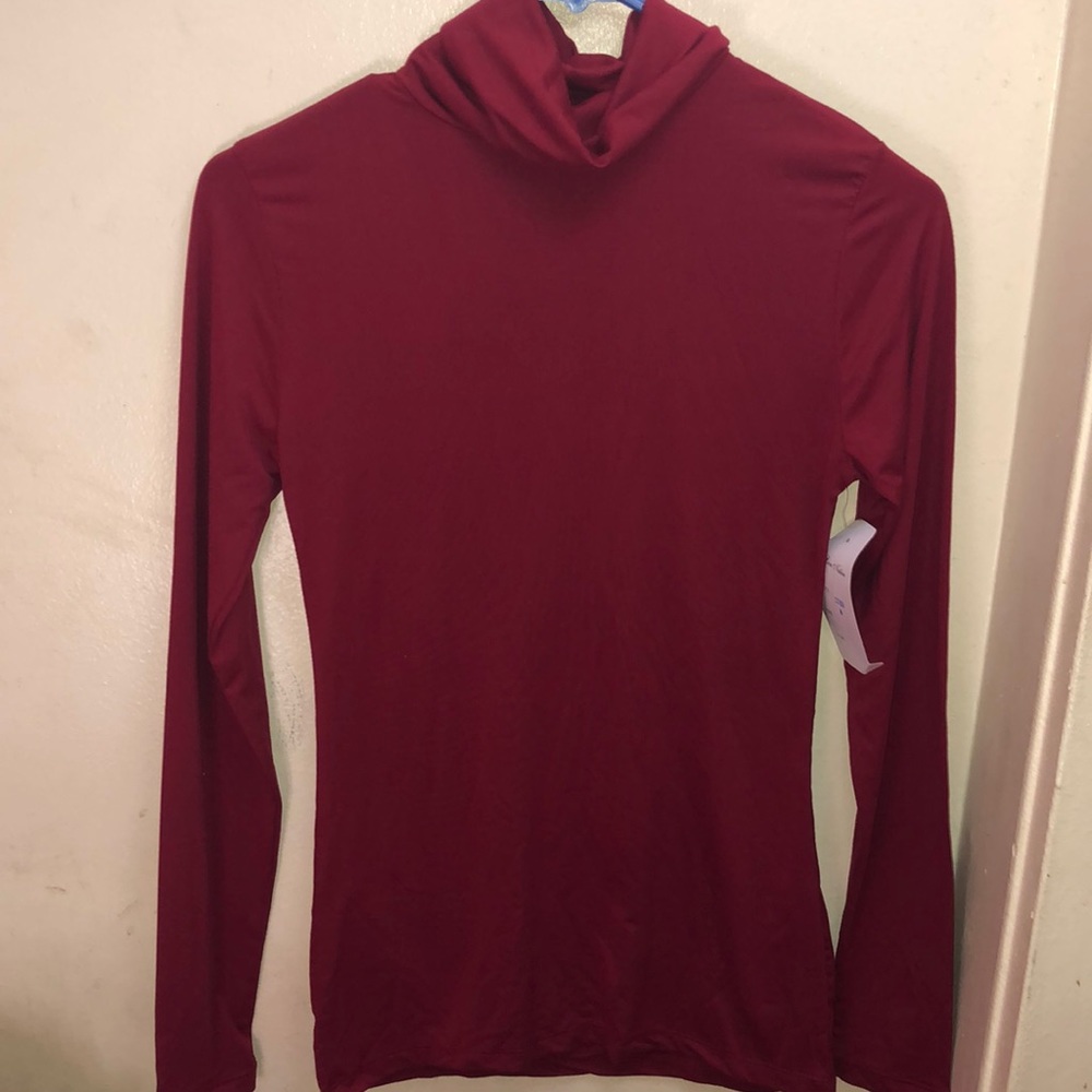 Red long sleeve turtleneck